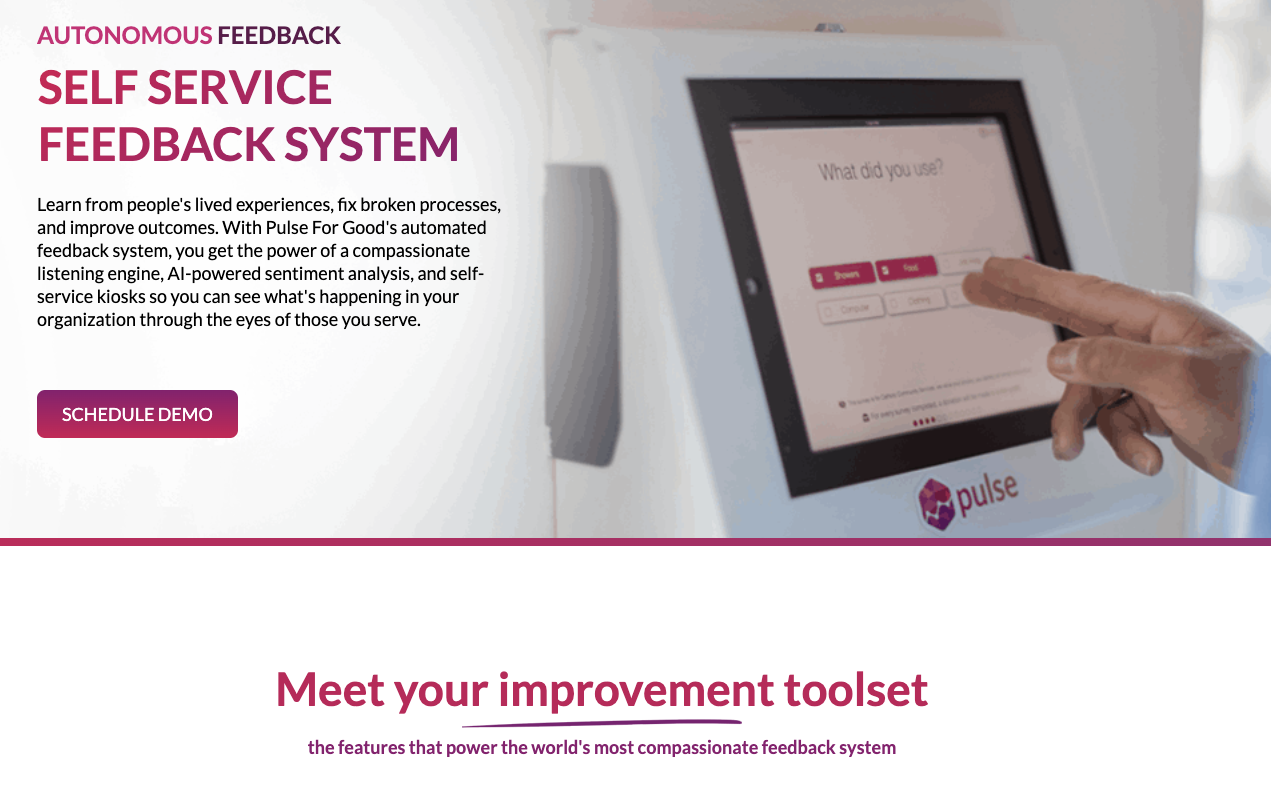 screenshot of Pulse For Good